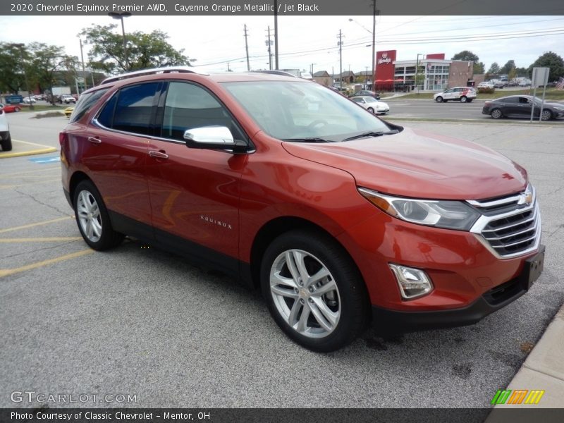 Cayenne Orange Metallic / Jet Black 2020 Chevrolet Equinox Premier AWD