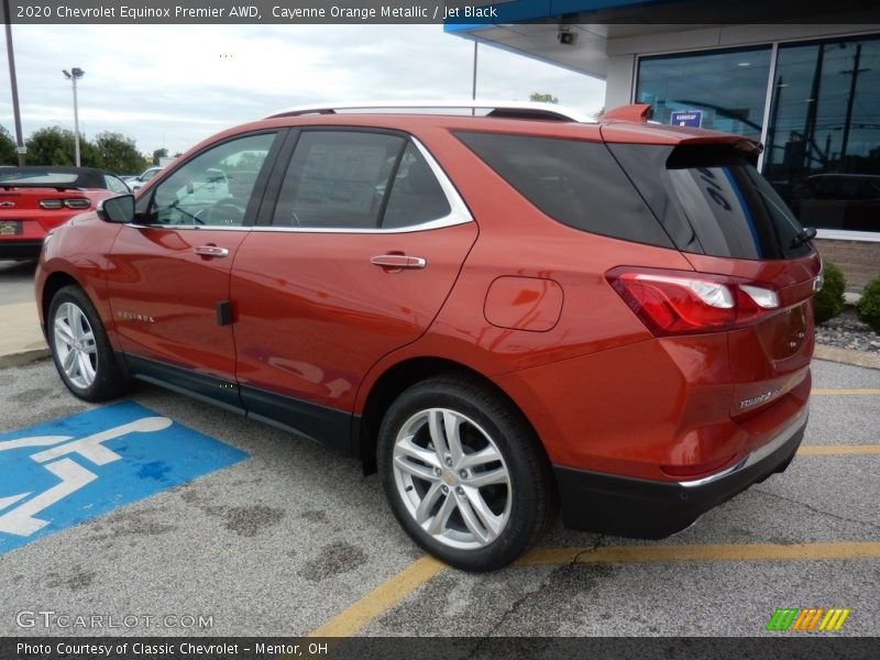 Cayenne Orange Metallic / Jet Black 2020 Chevrolet Equinox Premier AWD