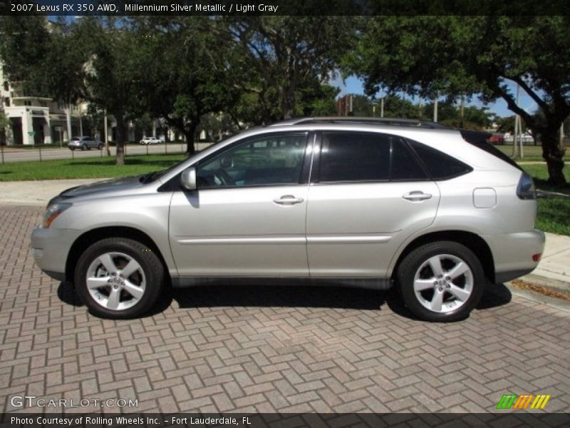Millennium Silver Metallic / Light Gray 2007 Lexus RX 350 AWD