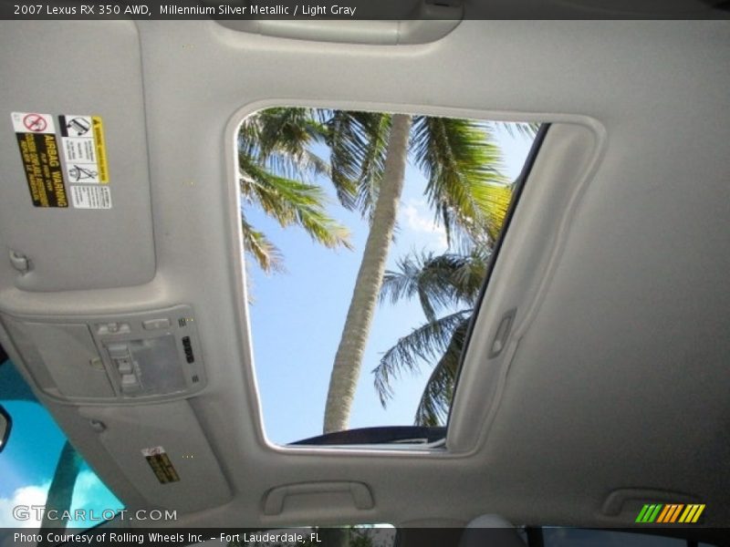 Millennium Silver Metallic / Light Gray 2007 Lexus RX 350 AWD