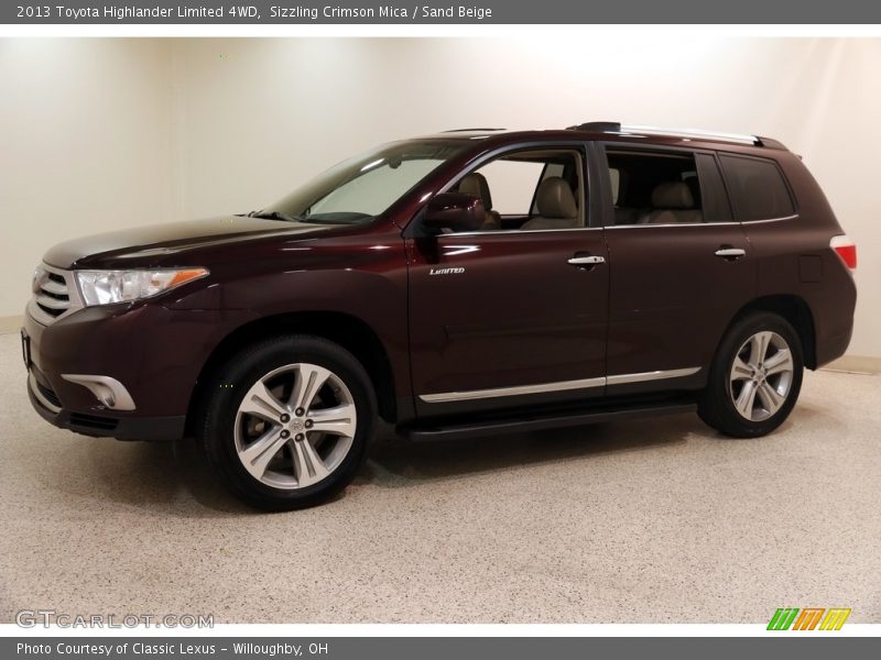 Sizzling Crimson Mica / Sand Beige 2013 Toyota Highlander Limited 4WD