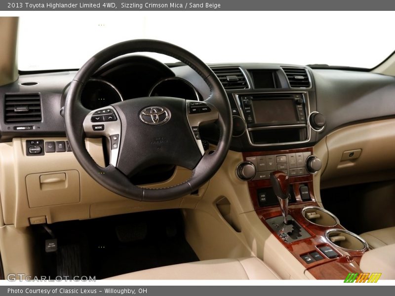 Sizzling Crimson Mica / Sand Beige 2013 Toyota Highlander Limited 4WD