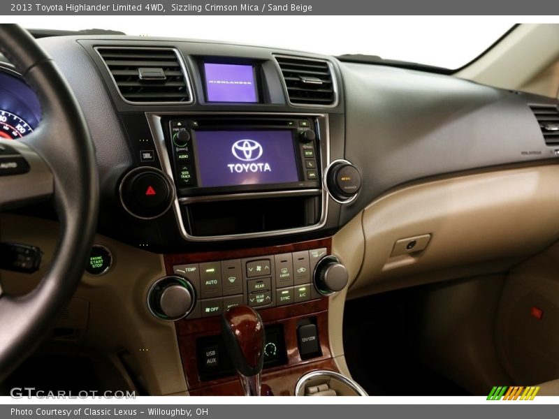 Sizzling Crimson Mica / Sand Beige 2013 Toyota Highlander Limited 4WD