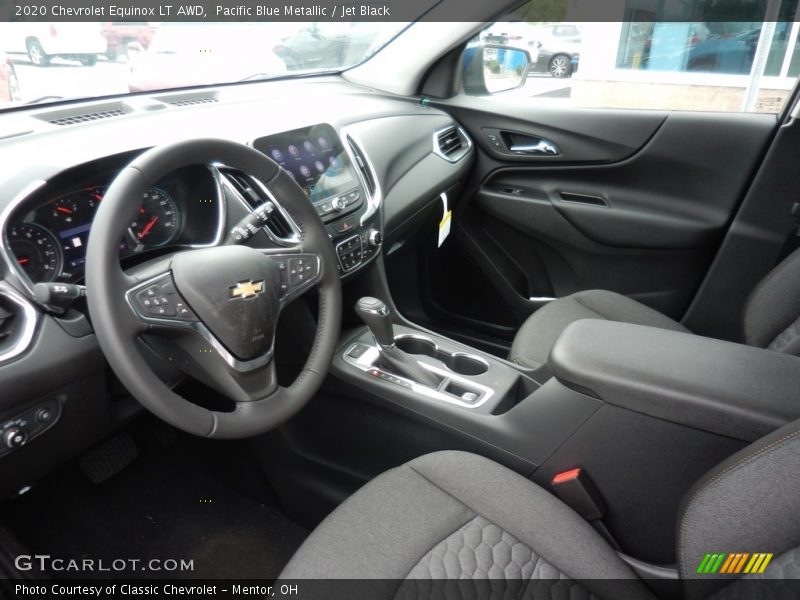 Pacific Blue Metallic / Jet Black 2020 Chevrolet Equinox LT AWD