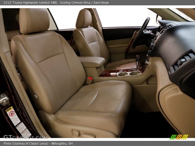 Sizzling Crimson Mica / Sand Beige 2013 Toyota Highlander Limited 4WD