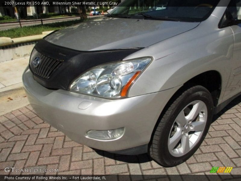 Millennium Silver Metallic / Light Gray 2007 Lexus RX 350 AWD