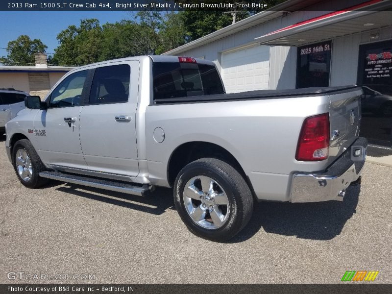 Bright Silver Metallic / Canyon Brown/Light Frost Beige 2013 Ram 1500 SLT Crew Cab 4x4