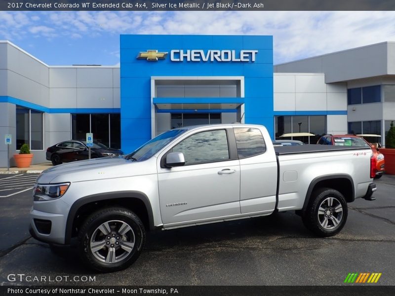 Silver Ice Metallic / Jet Black/­Dark Ash 2017 Chevrolet Colorado WT Extended Cab 4x4