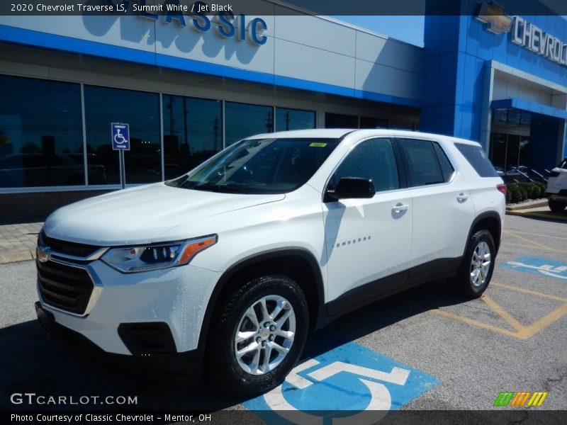 Summit White / Jet Black 2020 Chevrolet Traverse LS