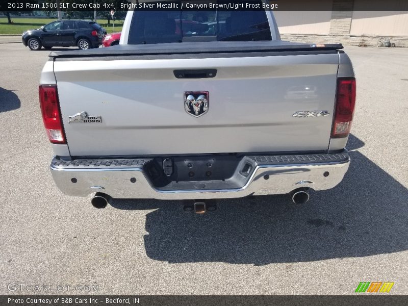 Bright Silver Metallic / Canyon Brown/Light Frost Beige 2013 Ram 1500 SLT Crew Cab 4x4