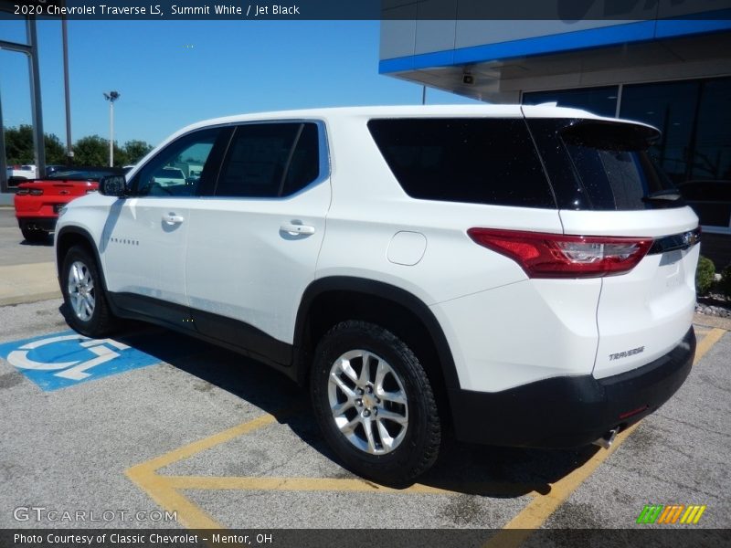 Summit White / Jet Black 2020 Chevrolet Traverse LS