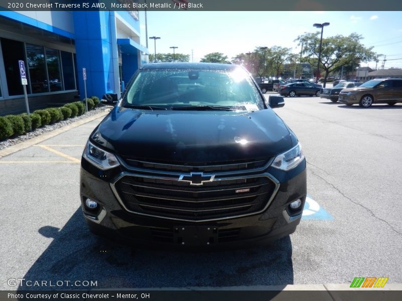 Mosaic Black Metallic / Jet Black 2020 Chevrolet Traverse RS AWD