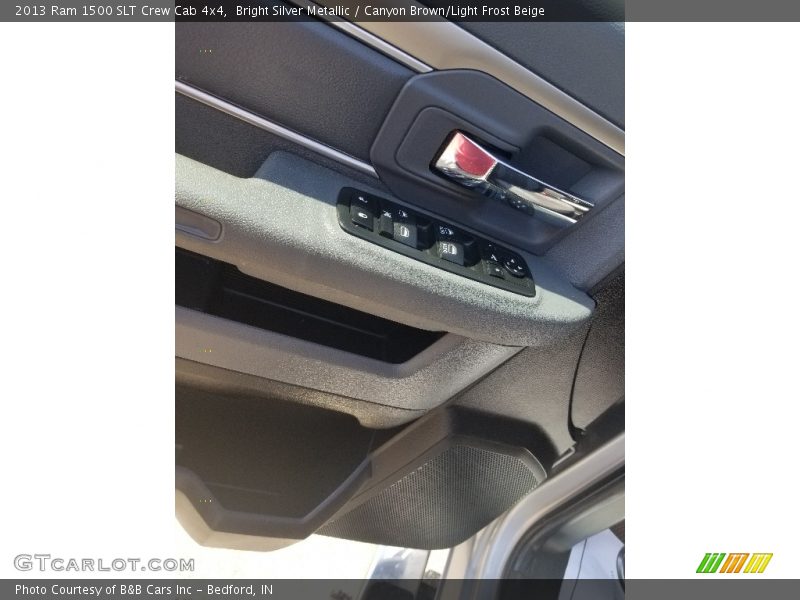 Bright Silver Metallic / Canyon Brown/Light Frost Beige 2013 Ram 1500 SLT Crew Cab 4x4