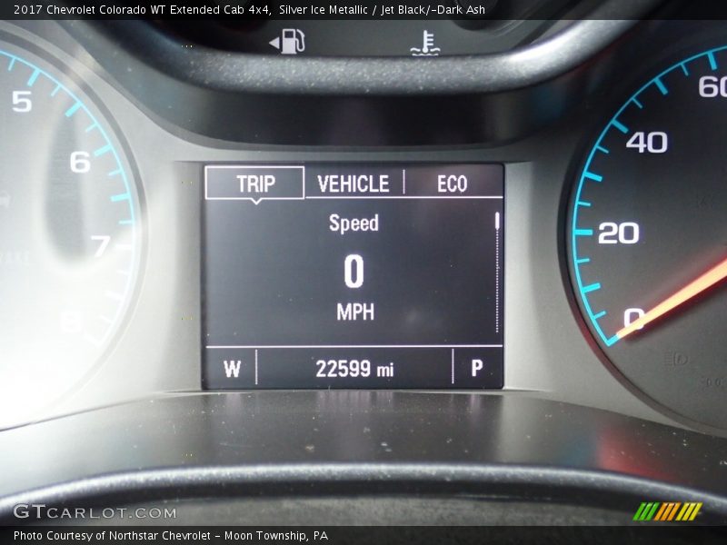 Silver Ice Metallic / Jet Black/­Dark Ash 2017 Chevrolet Colorado WT Extended Cab 4x4