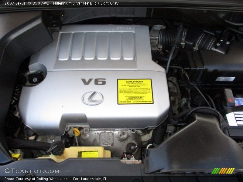 Millennium Silver Metallic / Light Gray 2007 Lexus RX 350 AWD