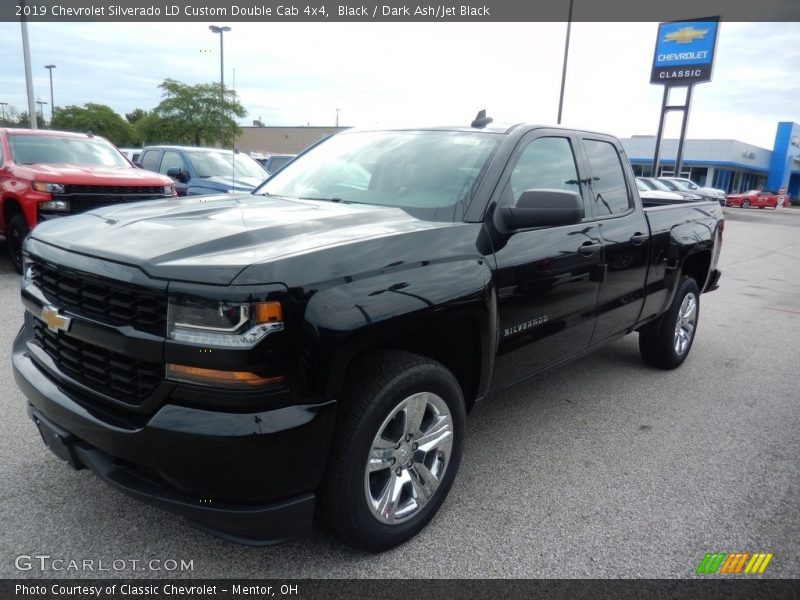 Black / Dark Ash/Jet Black 2019 Chevrolet Silverado LD Custom Double Cab 4x4