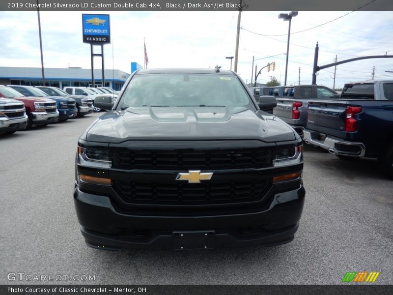 Black / Dark Ash/Jet Black 2019 Chevrolet Silverado LD Custom Double Cab 4x4