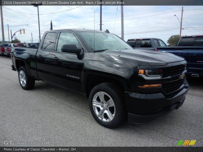 Black / Dark Ash/Jet Black 2019 Chevrolet Silverado LD Custom Double Cab 4x4
