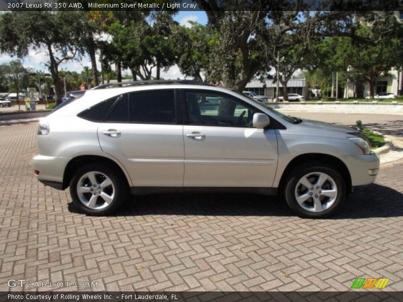 Millennium Silver Metallic / Light Gray 2007 Lexus RX 350 AWD