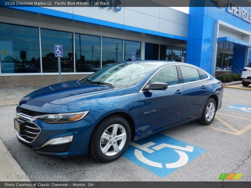 Pacific Blue Metallic / Jet Black 2019 Chevrolet Malibu LS