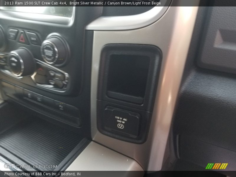 Bright Silver Metallic / Canyon Brown/Light Frost Beige 2013 Ram 1500 SLT Crew Cab 4x4