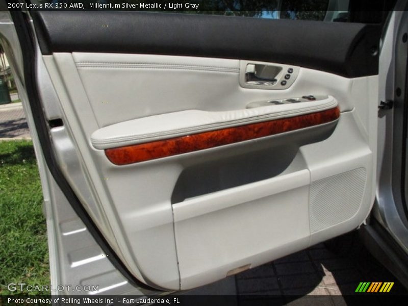 Millennium Silver Metallic / Light Gray 2007 Lexus RX 350 AWD