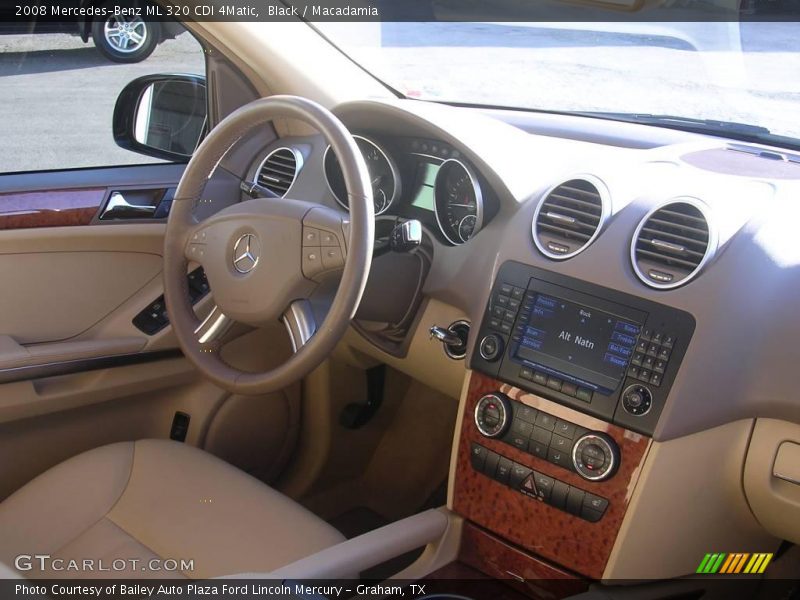 Black / Macadamia 2008 Mercedes-Benz ML 320 CDI 4Matic