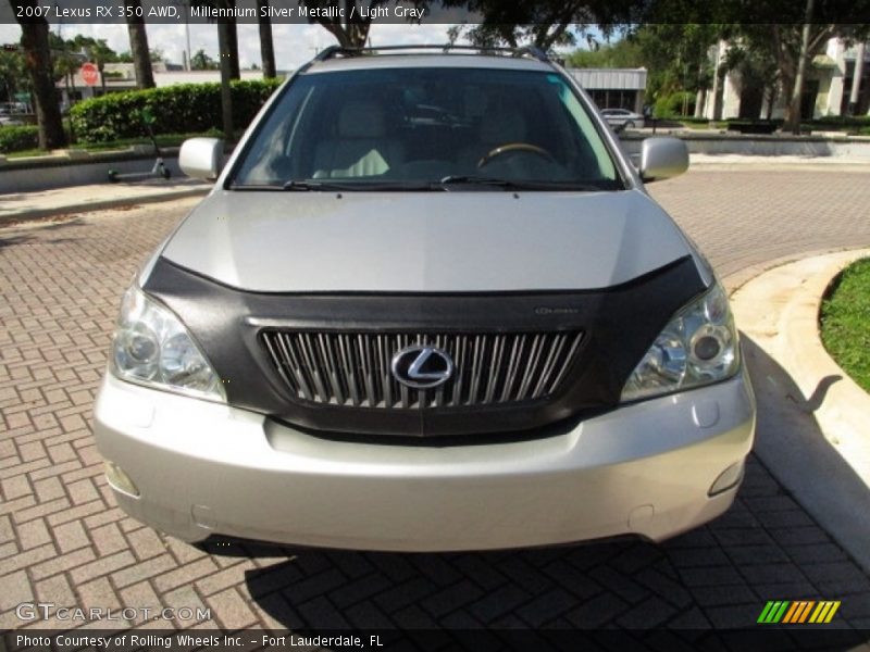 Millennium Silver Metallic / Light Gray 2007 Lexus RX 350 AWD