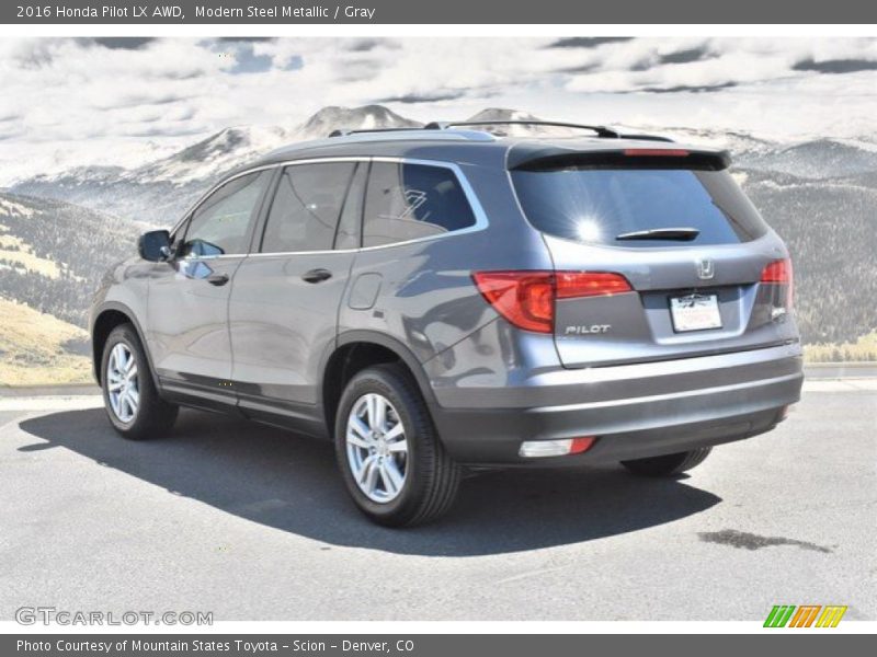 Modern Steel Metallic / Gray 2016 Honda Pilot LX AWD