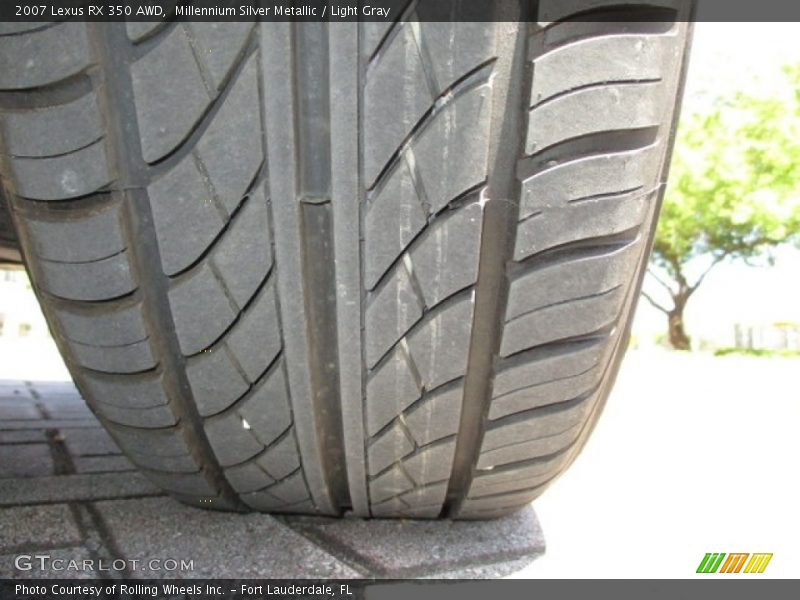 Millennium Silver Metallic / Light Gray 2007 Lexus RX 350 AWD