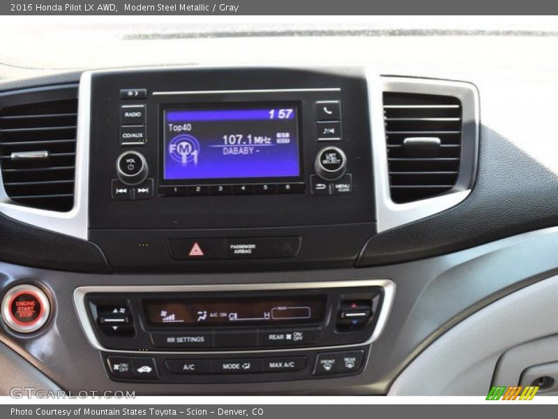 Modern Steel Metallic / Gray 2016 Honda Pilot LX AWD