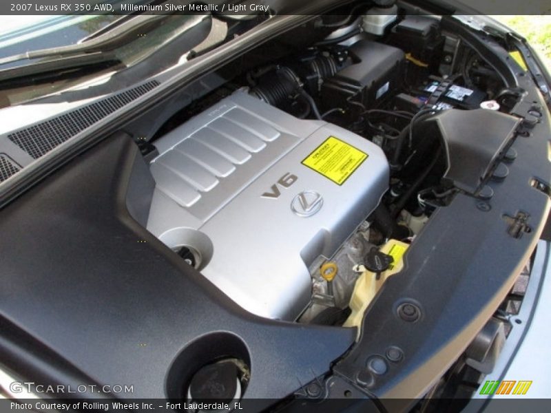 Millennium Silver Metallic / Light Gray 2007 Lexus RX 350 AWD