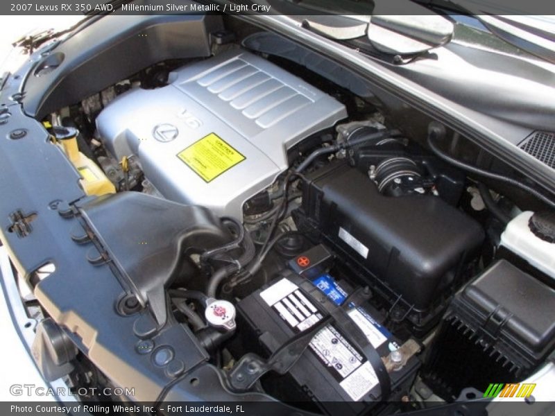 Millennium Silver Metallic / Light Gray 2007 Lexus RX 350 AWD