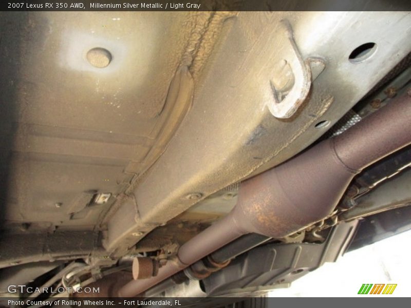 Millennium Silver Metallic / Light Gray 2007 Lexus RX 350 AWD