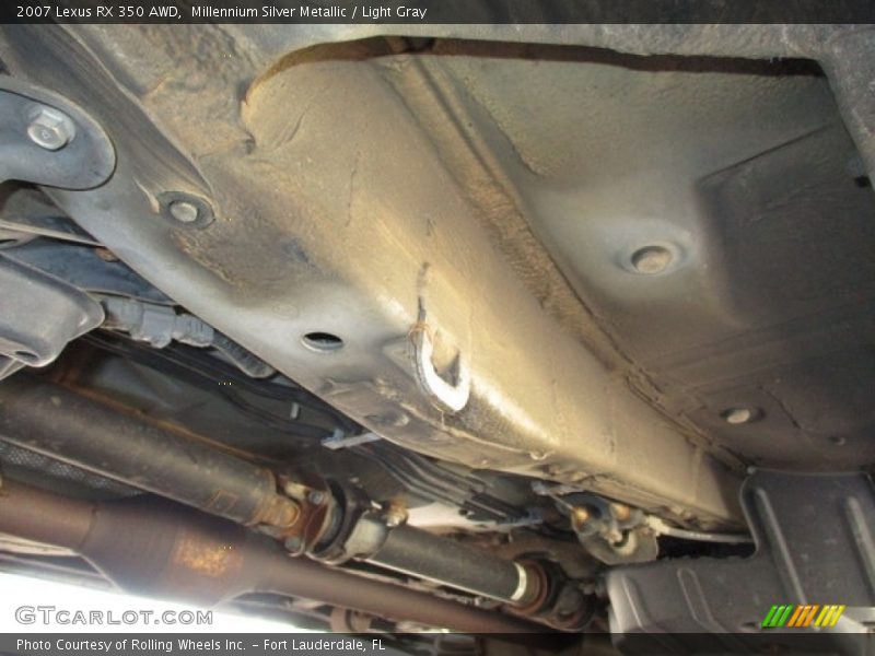 Millennium Silver Metallic / Light Gray 2007 Lexus RX 350 AWD