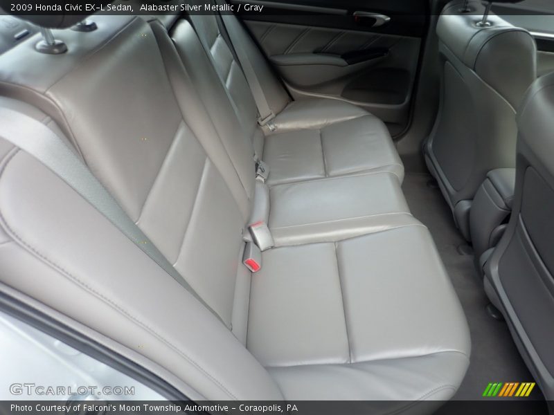 Alabaster Silver Metallic / Gray 2009 Honda Civic EX-L Sedan