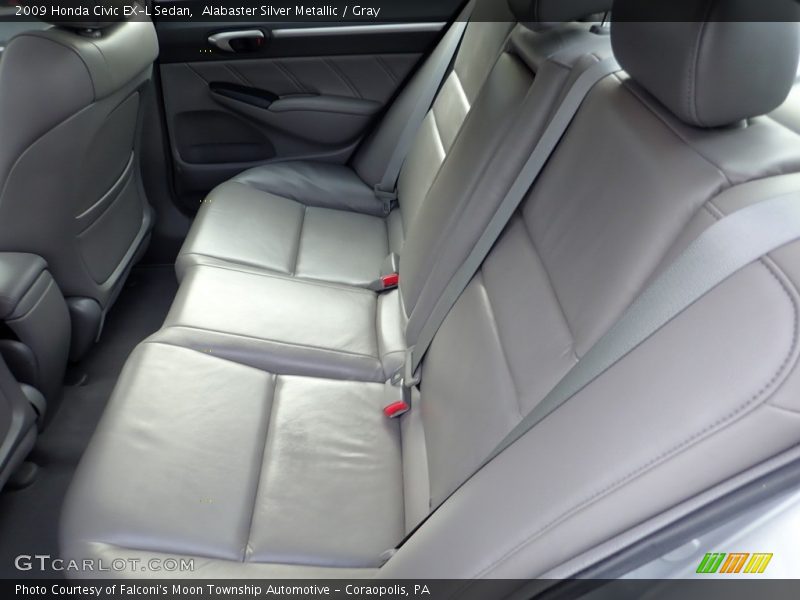 Alabaster Silver Metallic / Gray 2009 Honda Civic EX-L Sedan