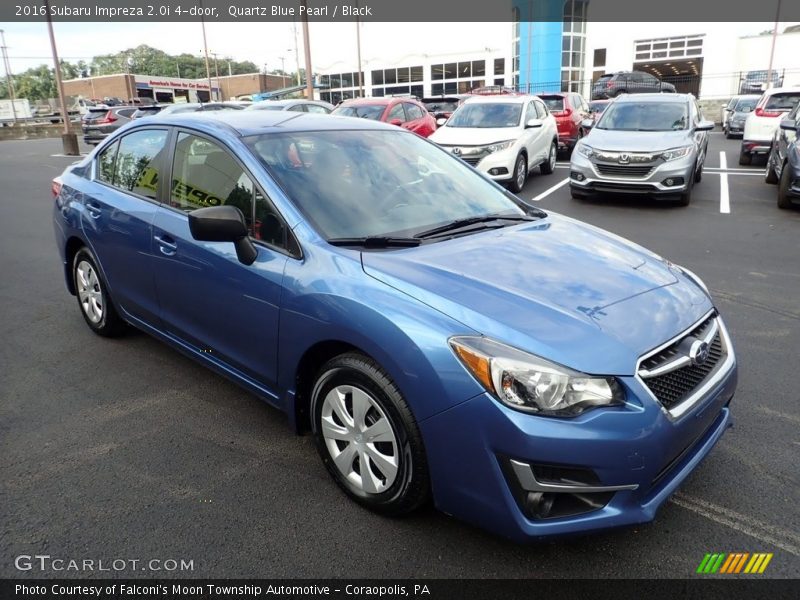Quartz Blue Pearl / Black 2016 Subaru Impreza 2.0i 4-door