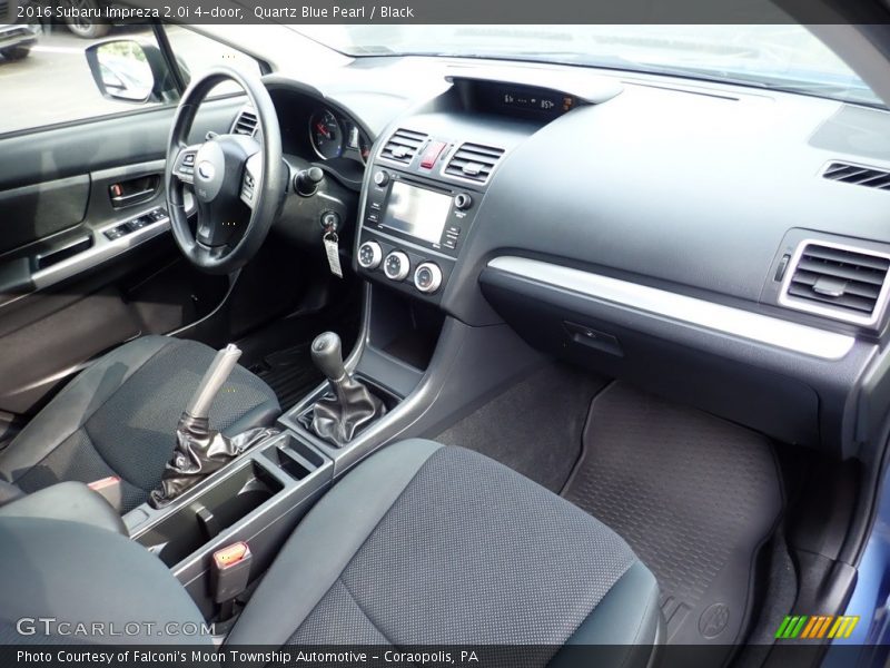 Quartz Blue Pearl / Black 2016 Subaru Impreza 2.0i 4-door