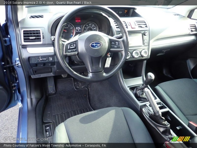 Quartz Blue Pearl / Black 2016 Subaru Impreza 2.0i 4-door