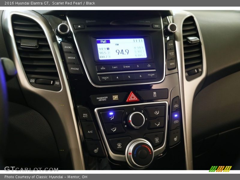 Scarlet Red Pearl / Black 2016 Hyundai Elantra GT