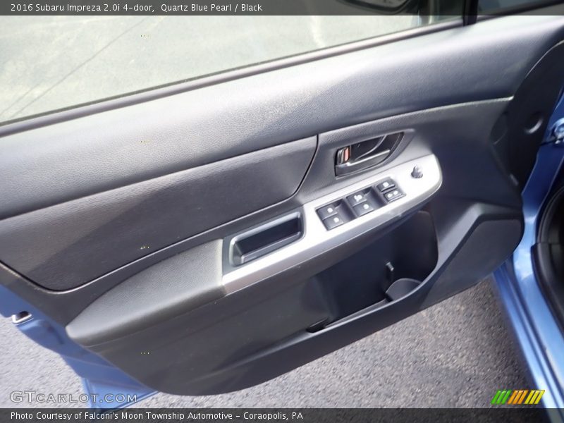 Quartz Blue Pearl / Black 2016 Subaru Impreza 2.0i 4-door