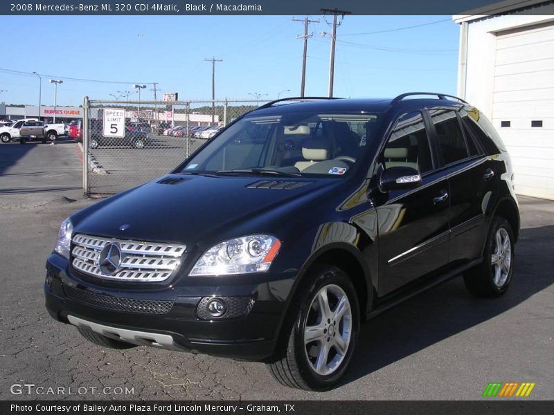 Black / Macadamia 2008 Mercedes-Benz ML 320 CDI 4Matic