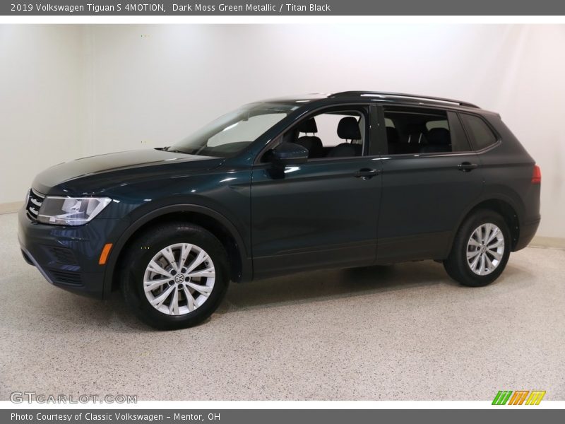 Dark Moss Green Metallic / Titan Black 2019 Volkswagen Tiguan S 4MOTION