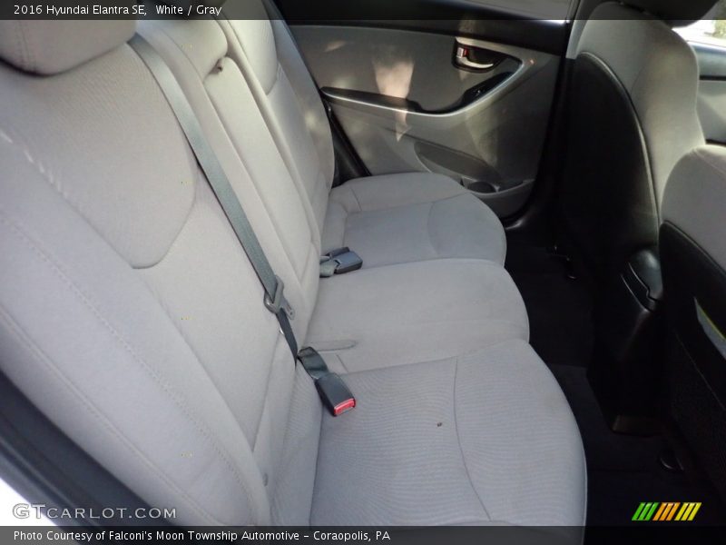 White / Gray 2016 Hyundai Elantra SE