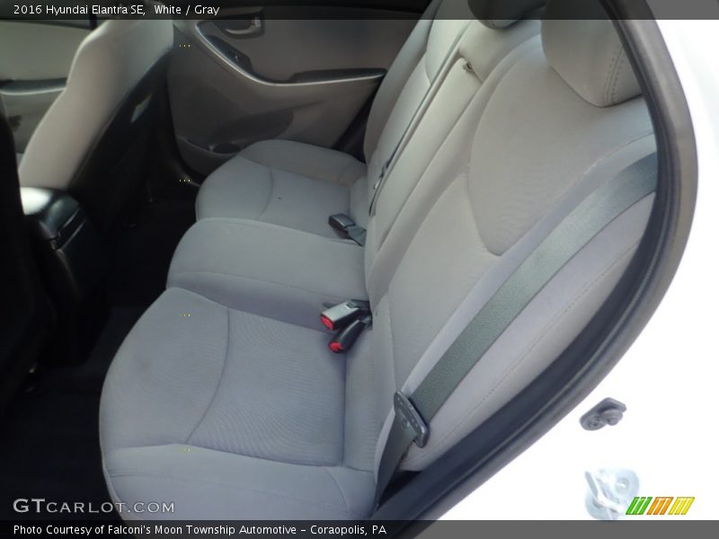 White / Gray 2016 Hyundai Elantra SE