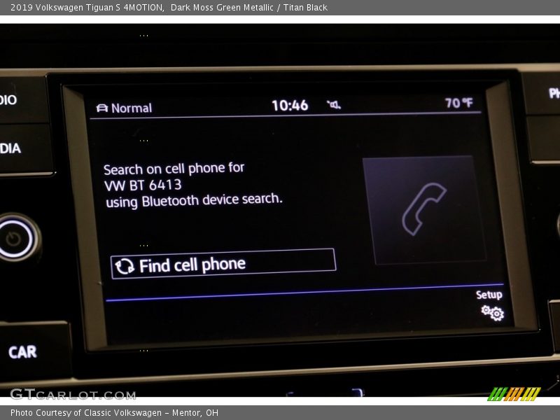 Dark Moss Green Metallic / Titan Black 2019 Volkswagen Tiguan S 4MOTION