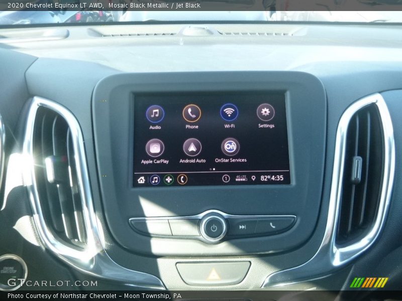 Mosaic Black Metallic / Jet Black 2020 Chevrolet Equinox LT AWD