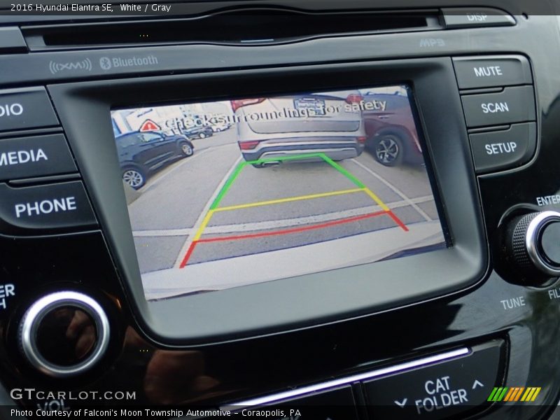 White / Gray 2016 Hyundai Elantra SE