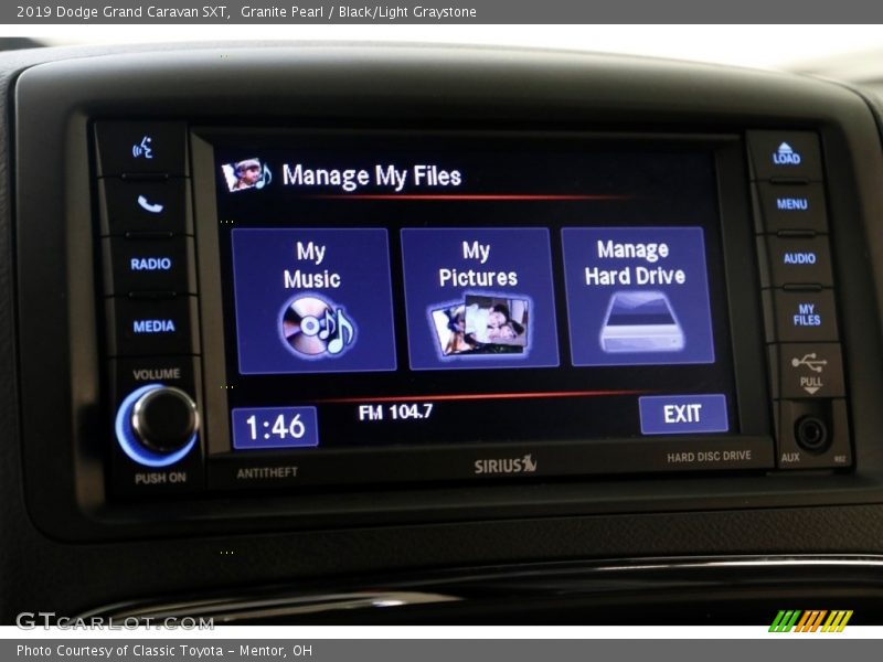 Granite Pearl / Black/Light Graystone 2019 Dodge Grand Caravan SXT